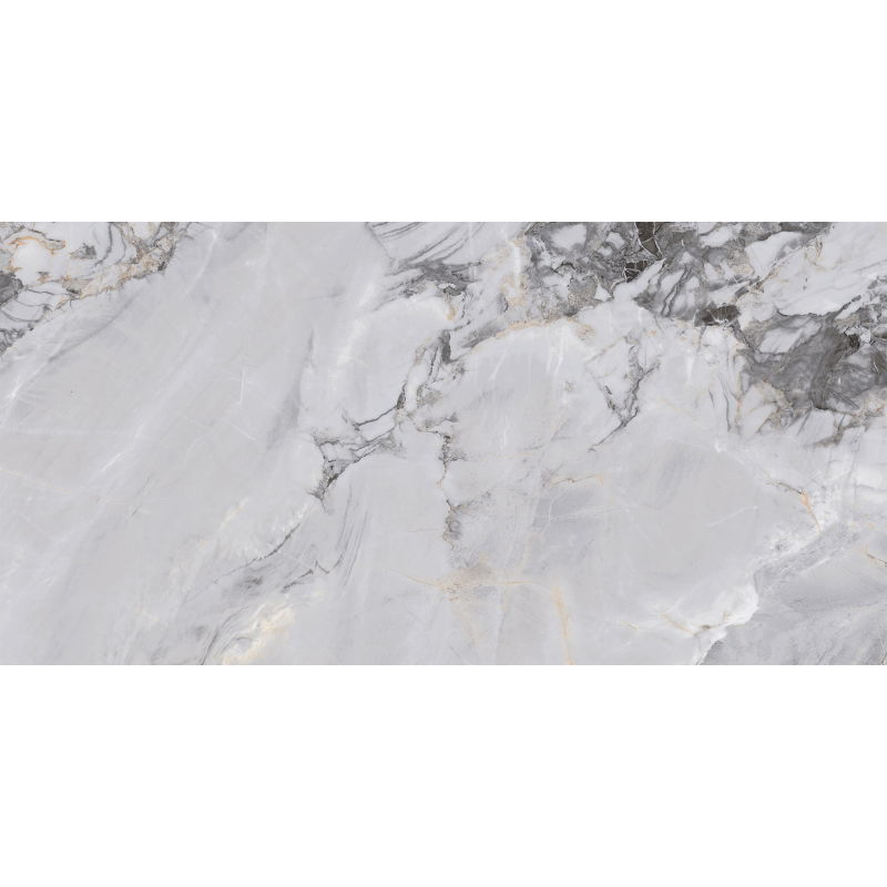 Mexen Limos Grey glazovaný gres rek., dlaždice podlahová a stěnová 120 x 60 cm, lesk - TL127-120-060-01