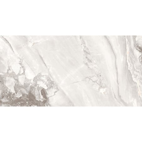 Mexen Limos Bílý glazovaný rektifikovaný gres G1, podlahová a stěnová dlaždice 120 x 60 cm, lesk - TL127-120-060-03