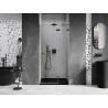 Mexen Lunar sprchové dveře otočné pravé 95 cm, transparentní, kartáčovaná gun gray - 834-095-000-66-00-P