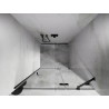Mexen Lunar sprchové dveře otočné pravé 95 cm, transparentní, kartáčovaná gun gray - 834-095-000-66-00-P
