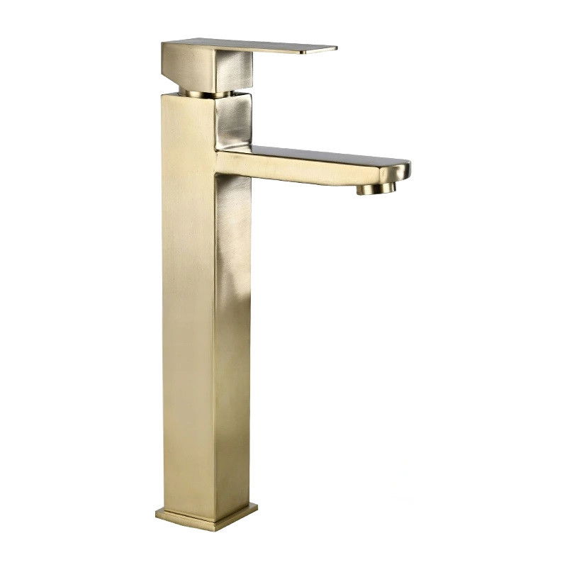 Mexen Emma vysoká umyvadlová baterie, zlatá kartáčovaná - 71910-50