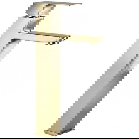 Mexen Emma vysoká umyvadlová baterie, zlatá kartáčovaná - 71910-50