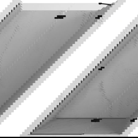 Mexen Lunar sprchové dveře pravé 130 cm, transparentní, černé - 834-130-000-70-00-P