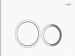 Mexen Tex 01 tlačítko splachovací, bílý lesklý - 6101-01