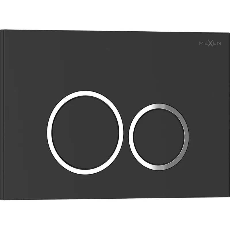 Mexen Tex 01 tlačítko splachovací, černý matný - 6101-02