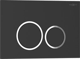 Mexen Tex 01 tlačítko splachovací, černý matný - 6101-02