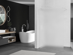 Mexen Kioto sprchová stěna Walk-in 90 x 200 cm, matná 8 mm, bílá - 800-090-101-20-30