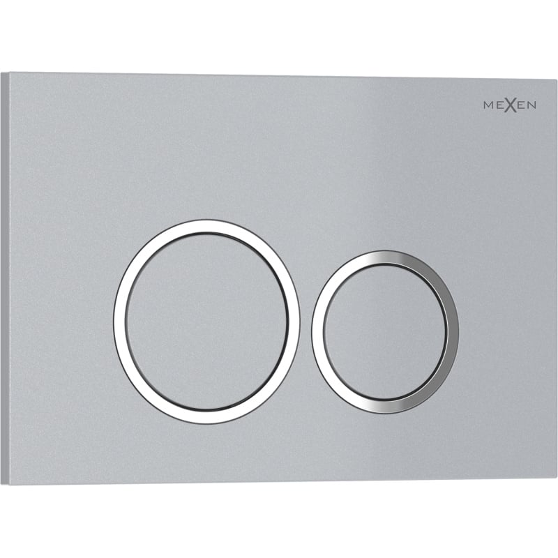 Mexen Tex 01 splachovací tlačítko, matný chrom - 6101-04