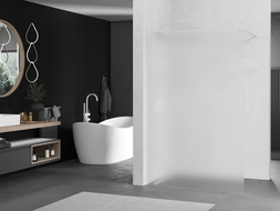 Mexen Kioto sprchová stěna Walk-in 100 x 200 cm, námraza 8 mm, bílá - 800-100-101-20-30