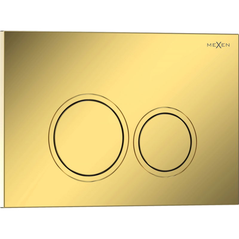 Mexen Tex 01 splachovací tlačítko, zlatý šampaňský lesklý - 6101-08