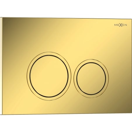 Mexen Tex 01 splachovací tlačítko, zlatý šampaňský lesklý - 6101-08
