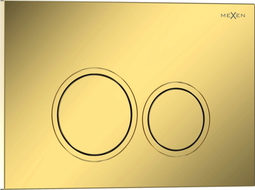 Mexen Tex 01 splachovací tlačítko, zlatý šampaňský lesklý - 6101-08