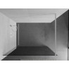 Mexen Kioto sprchová zástěna Walk-in 80 x 200 cm, grafitová 8 mm, bílá - 800-080-101-20-40