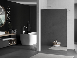 Mexen Kioto sprchová stěna Walk-in 90 x 200 cm, zrcadlo 8 mm, bílá - 800-090-101-20-50