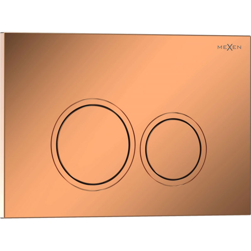 Mexen Tex 01 splachovací tlačítko, růžové zlato lesklé - 6101-09