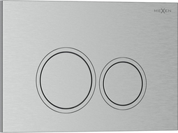 Mexen Tex 01 splachovací tlačítko, kartáčovaný nikl - 6101-10