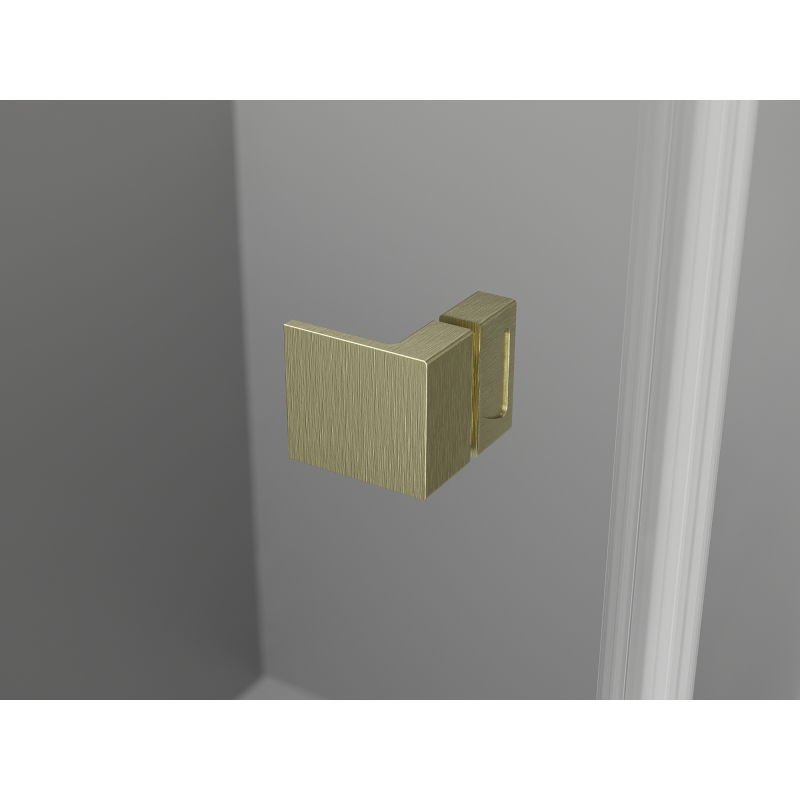 Mexen Lunar L levé výklopné sprchové dveře 110 cm, transparentní, zlaté kartáčované - 834L-110-000-55-00-L