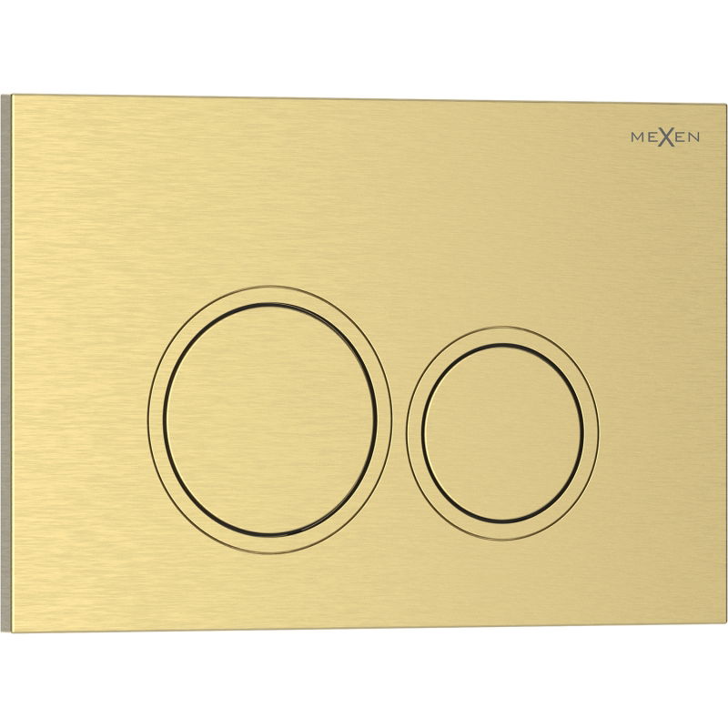 Mexen Tex 01 splachovací tlačítko, zlatý kartáčovaný - 6101-11