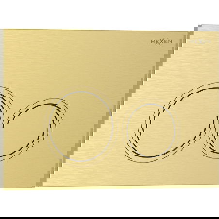 Mexen Tex 01 splachovací tlačítko, zlatý kartáčovaný - 6101-11