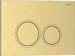 Mexen Tex 01 splachovací tlačítko, zlatý kartáčovaný - 6101-11