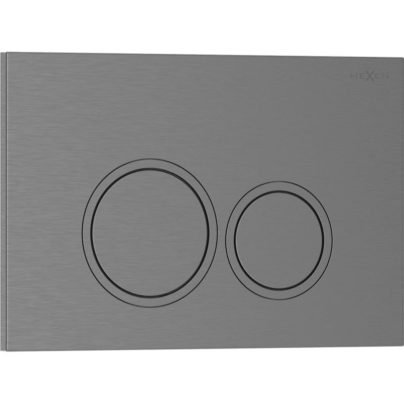 Mexen Tex 01 tlačítko splachovací, gun gray kartáčovaný - 6101-12