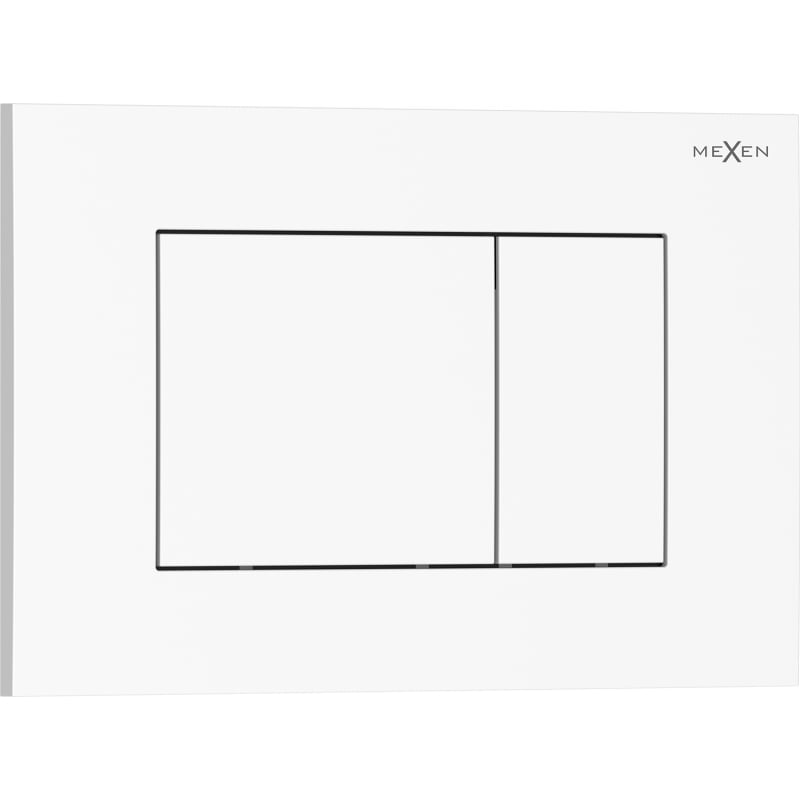 Mexen Tex 02 tlačítko splachování, bílý lesklý - 6102-01