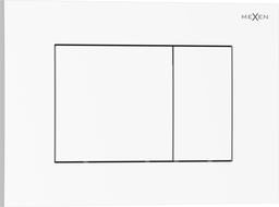 Mexen Tex 02 tlačítko splachování, bílý lesklý - 6102-01