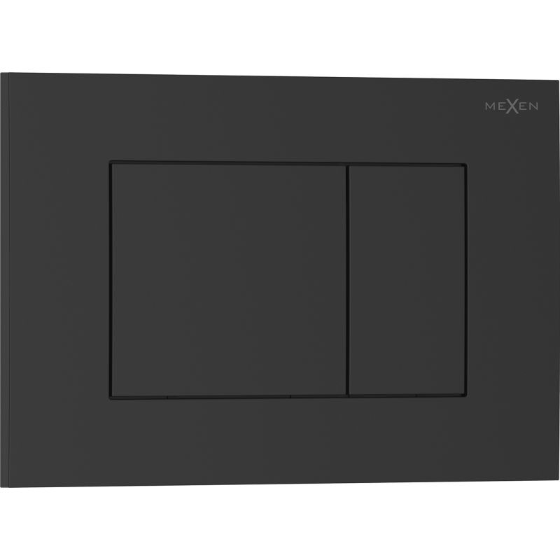 Mexen Tex 02 tlačítko splachovací, černý matný - 6102-02