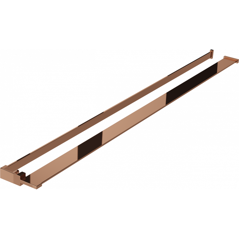 Mexen polička pro sprchovou stěnu s reliéfem na ručníky, růžové zlato - 800-02-60