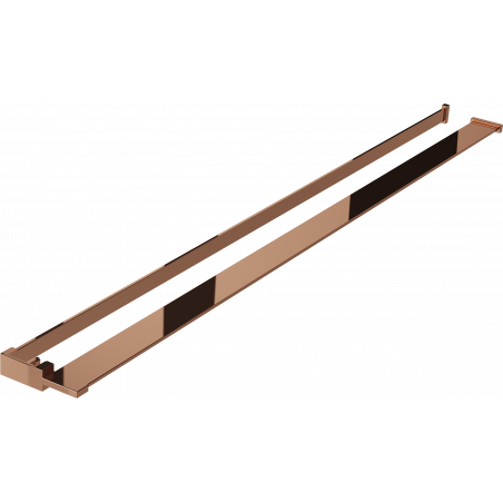 Mexen polička pro sprchovou stěnu s reliéfem na ručníky, růžové zlato - 800-02-60