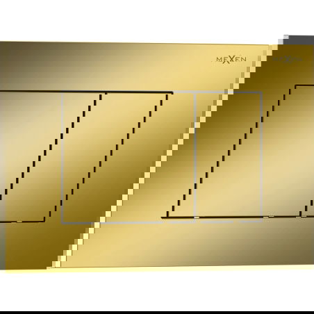 Mexen Tex 02 splachovací tlačítko, zlatá šampaňská lesklá - 6102-08