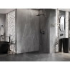 Mexen Lunar L sprchová zástěna Walk-in pravá 100 x 200 cm, transparentní 8 mm, gun gray kartáčovaná