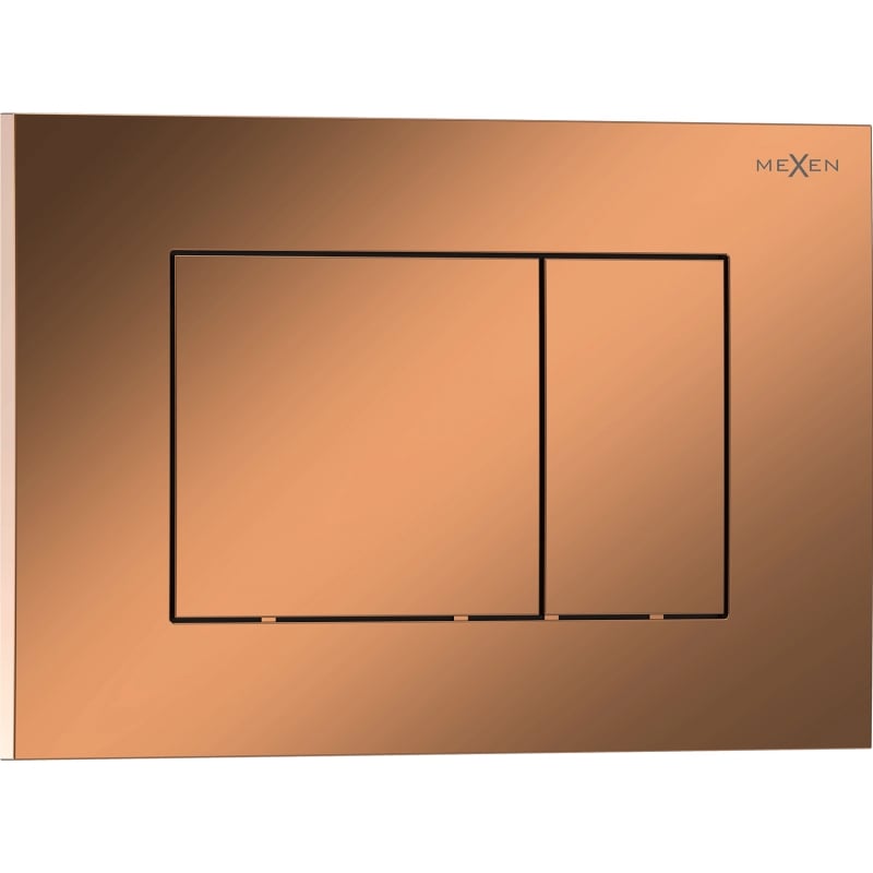 Mexen Tex 02 tlačítko splachování, růžové zlato lesklé - 6102-09