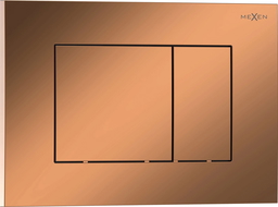 Mexen Tex 02 tlačítko splachování, růžové zlato lesklé - 6102-09