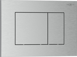 Mexen Tex 02 tlačítko splachovací, kartáčovaný nikl - 6102-10