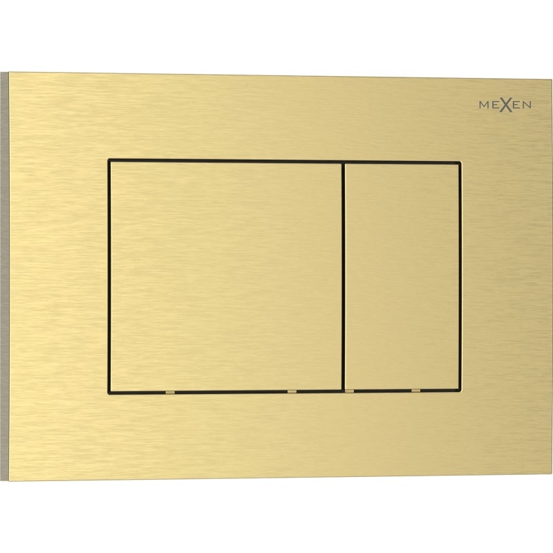 Mexen Tex 02 tlačítko splachování, zlaté kartáčované - 6102-11