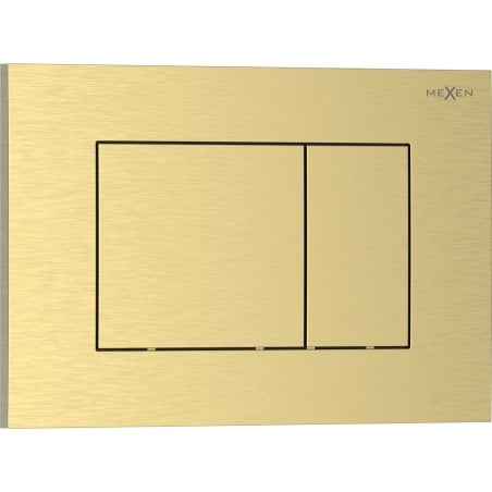 Mexen Tex 02 tlačítko splachování, zlaté kartáčované - 6102-11