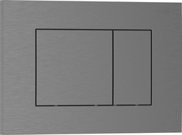 Mexen Tex 02 splachovací tlačítko, kartáčovaná gun gray - 6102-12