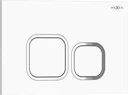 Mexen Tex 03 tlačítko splachování, bílý lesk - 6103-01