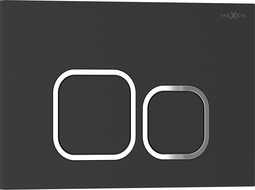 Mexen Tex 03 splachovací tlačítko, černý matný - 6103-02