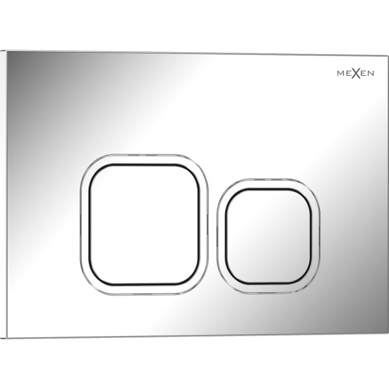 Mexen Tex 03 splachovací tlačítko, lesklý chrom - 6103-03