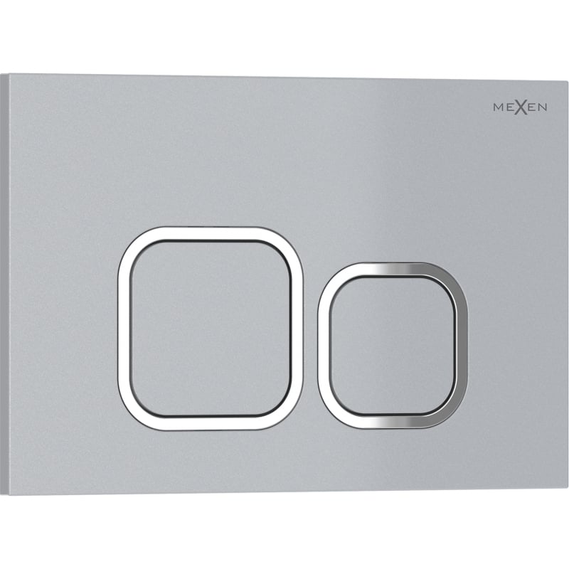 Mexen Tex 03 splachovací tlačítko, matný chrom - 6103-04