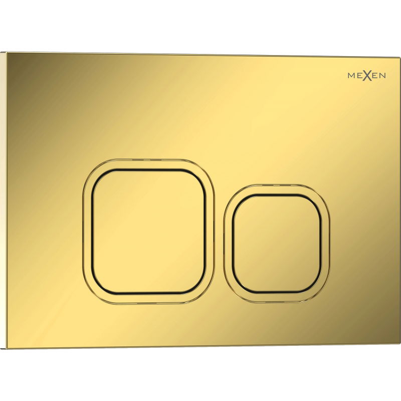 Mexen Tex 03 splachovací tlačítko, zlatý šampaňský lesklý - 6103-08