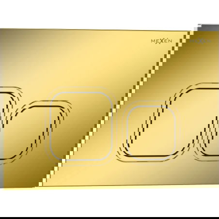 Mexen Tex 03 splachovací tlačítko, zlatý šampaňský lesklý - 6103-08