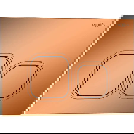 Mexen Tex 03 splachovací tlačítko, lesklé růžové zlato - 6103-09