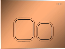 Mexen Tex 03 splachovací tlačítko, lesklé růžové zlato - 6103-09