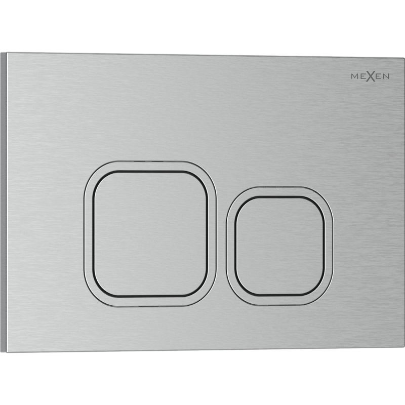 Mexen Tex 03 splachovací tlačítko, kartáčovaný nikl - 6103-10