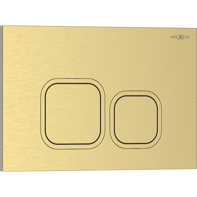 Mexen Tex 03 tlačítko splachování, zlaté kartáčované - 6103-11