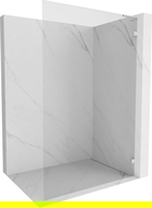 Mexen Lunar L sprchová stěna Walk-in pravá 80 x 200 cm, transparentní 8 mm, broušený nikl - 830L-080-000-97-00-P