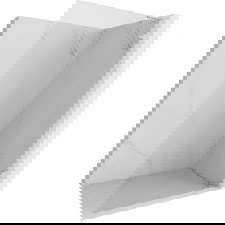 Mexen Lunar L sprchová zástěna Walk-in pravá 100 x 200 cm, transparentní 8 mm, kartáčovaný nikl - 830L-100-000-97-00-P